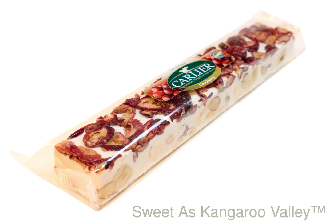 Nougat - Carlier Cranberry Almond & Hazelnut 100g