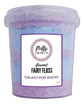Fluffy Crunch Fairy Floss - Galaxy Pop Rocks 90g