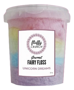 Fluffy Crunch Fairy Floss - Unicorn Dreams 90g