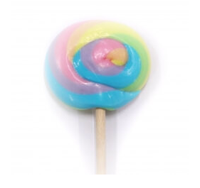 Rainbow Swirl Lollipops
