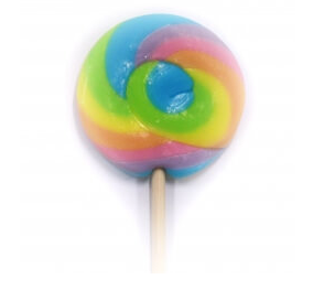 Rainbow Swirl Lollipops