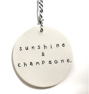 Caroline C - SUNSHINE & CHAMPAGNE Gift Tag